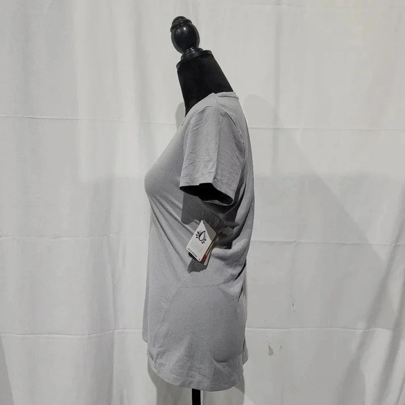 Reebok NEW Women's Scoop Neck Dri Gray Heather Excell Athletic Top M - Picture 11 of 11